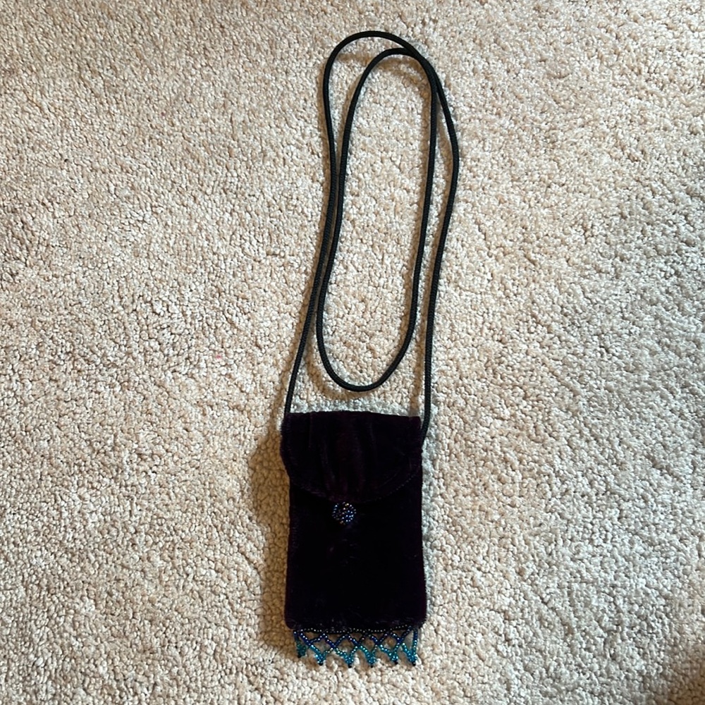 Dark purple coin purse/credit card holder